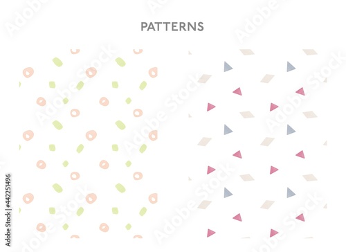 水彩風のシンプルな背景・パターン