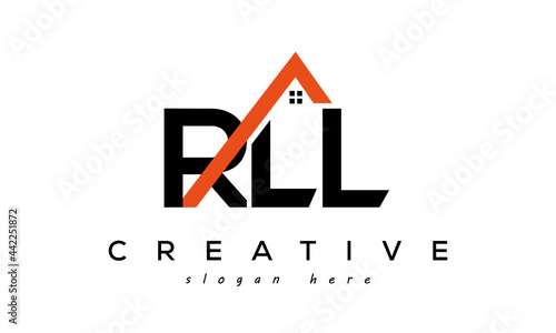 initial RLL letters real estate construction logo vector	 photo