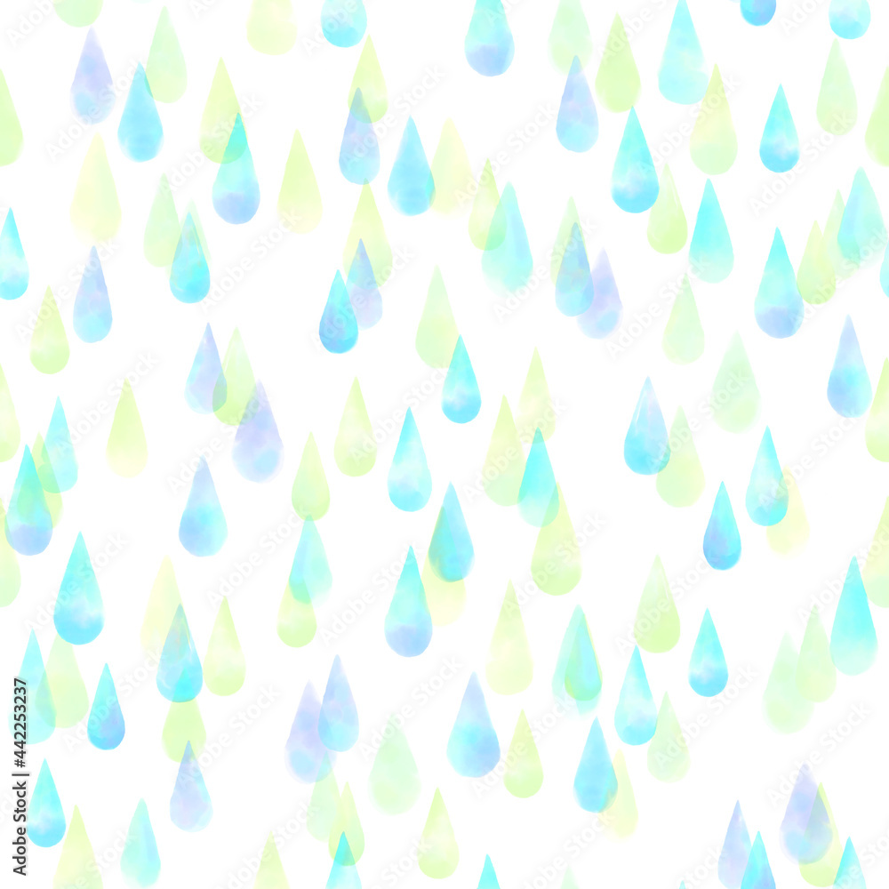 Watercolor Drop Pattern light blue Watercolor Drop Pattern light blue