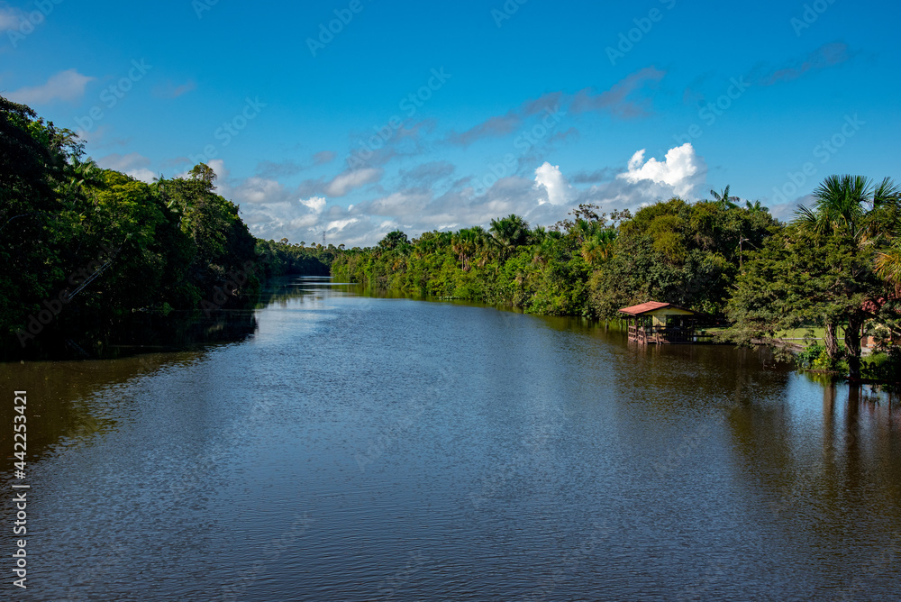 Rio Matapi no Estado do Amapá na Amazônia.