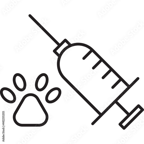 veterinary vaccination icon