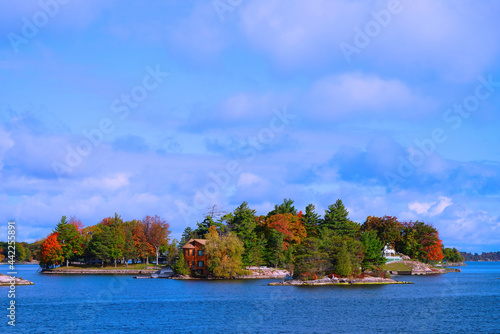 House on the Thousand Islands, Ontario, Canada. photo