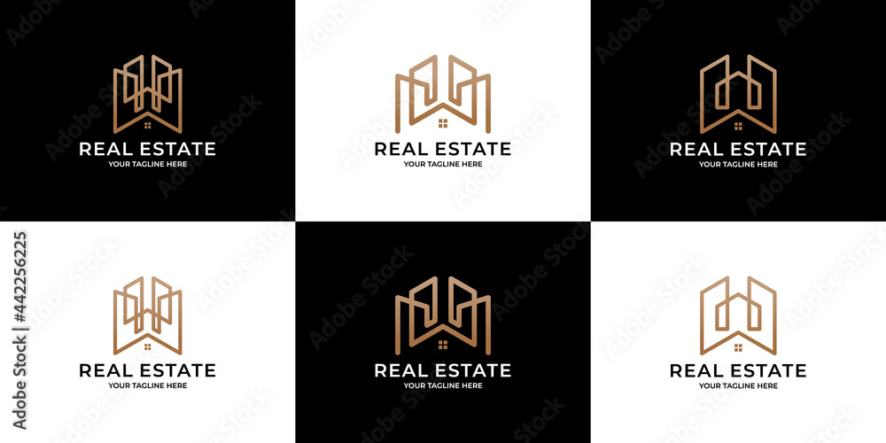 Collection of building architecture logo design real estate. Collection of building architecture logo design real estate.