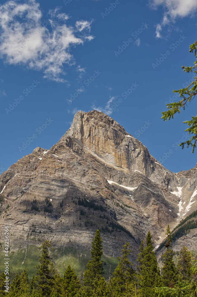 Towering Mountain within Alberta Rockies