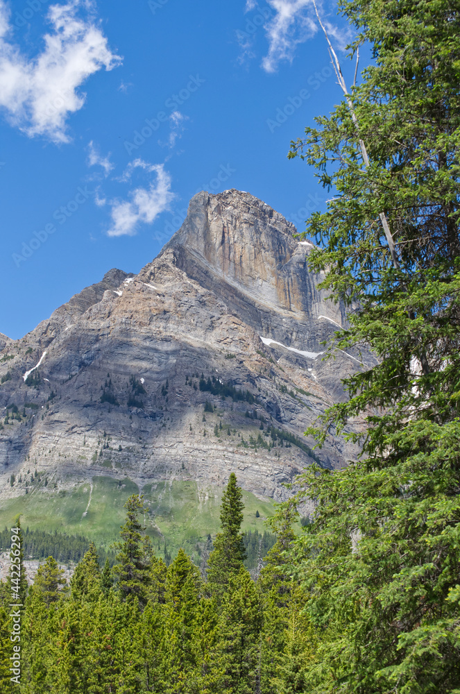 Towering Mountain within Alberta Rockies Towering Mountain within Alberta Rockies