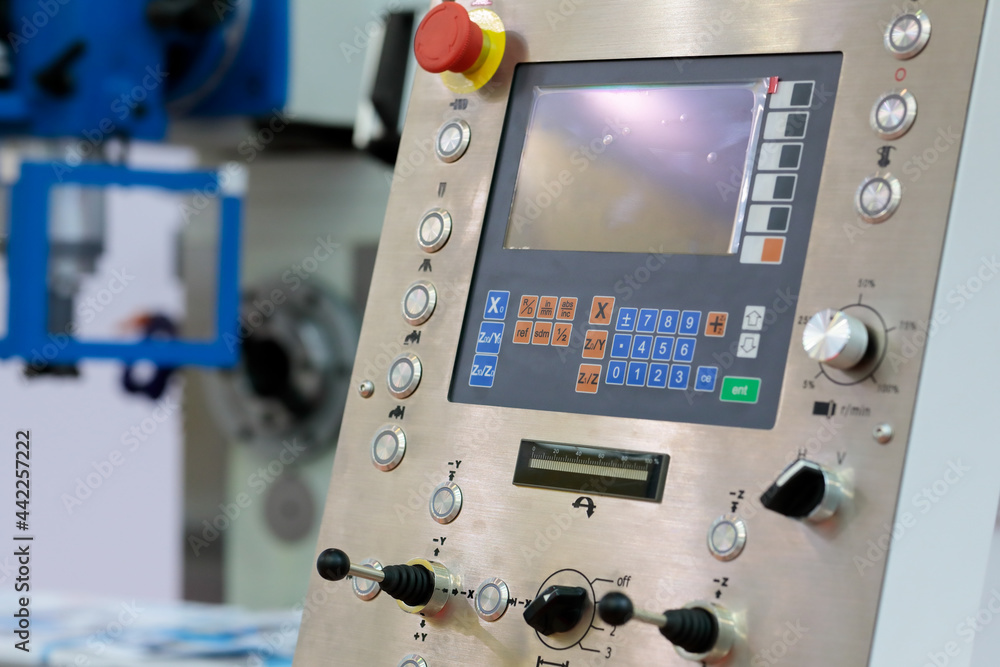 CNC control panel of vertical milling machine CNC control panel of vertical milling machine