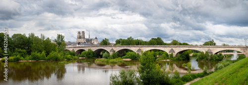 Panorama. Pont Royal. Orléans. France. photo