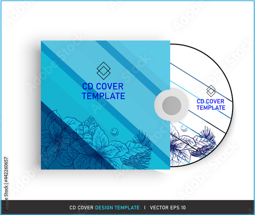 Cd cover design template, Stylized CD Cover design.