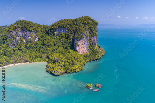 Koh Yao Noi, Phuket, Thailand Panoramic View aerial drone uav tropical paradise ko yao noi thai island