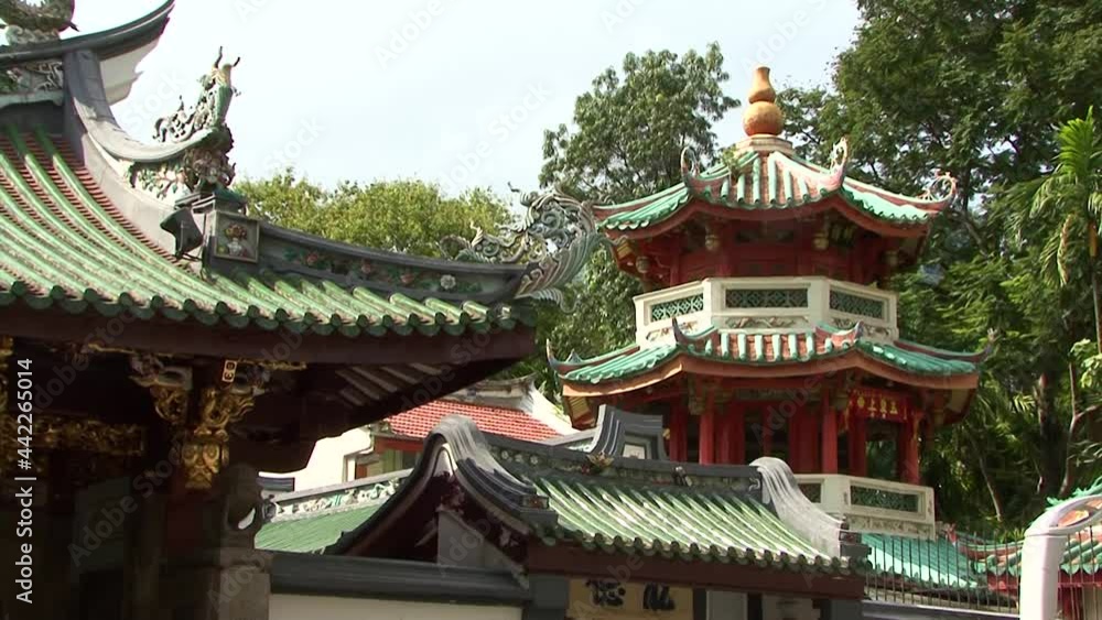 Thian-hok-keng or the Tianfu Temple in Singapore. Thian-hok-keng or the Tianfu Temple in Singapore.