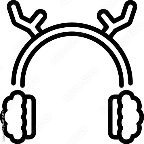 earmuffs outline icon