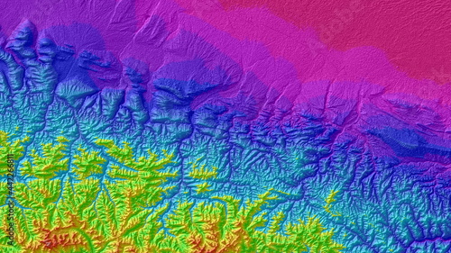 Colorful Digital Elevation Model