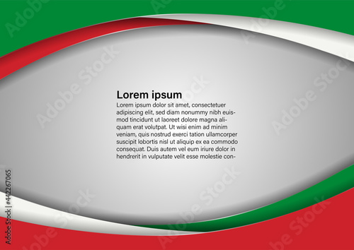 Modern wave vector background with Italian colors