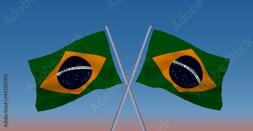 ブラジル連邦共和国の国旗