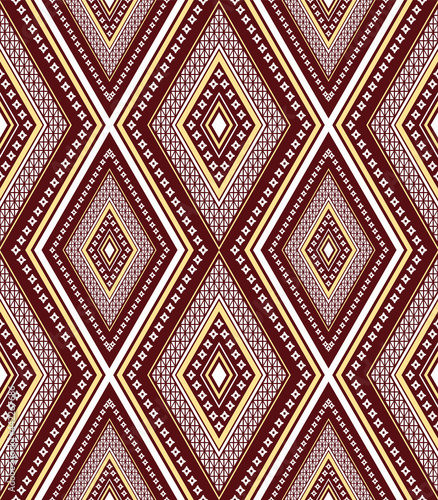 ethnic retro black white repeating abstract ,texture Geometric fabric Vector oriental, pattern Abstract geometric,embroidery, fabric illustration embroidery  © Bun