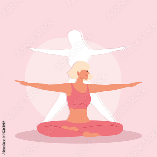 yoga woman exercise