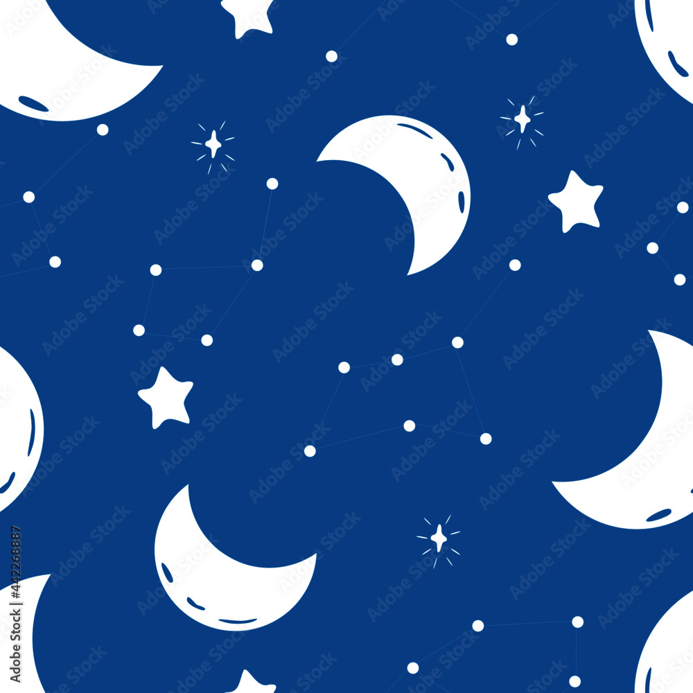 Naklejka premium Seamless Colorful Design Patterns Solid Color Abstract Background Shapes Vector