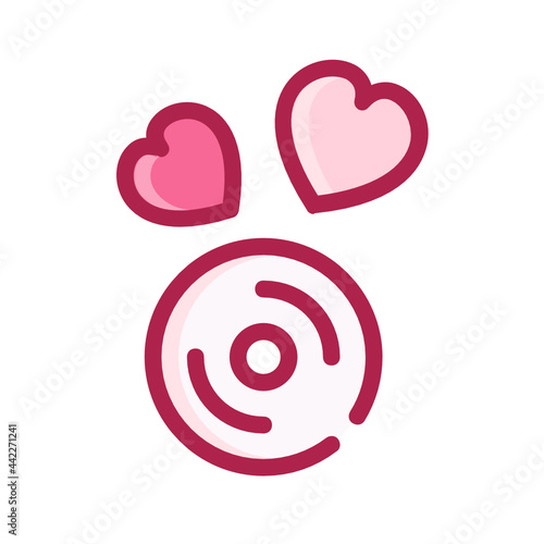 Valentines Day filled outline icon