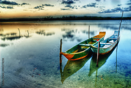 boats on the lake photo