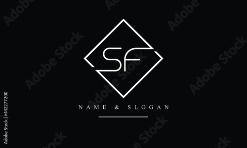 SF, FS, S, F abstract letters logo monogram