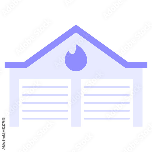 Fire station icon