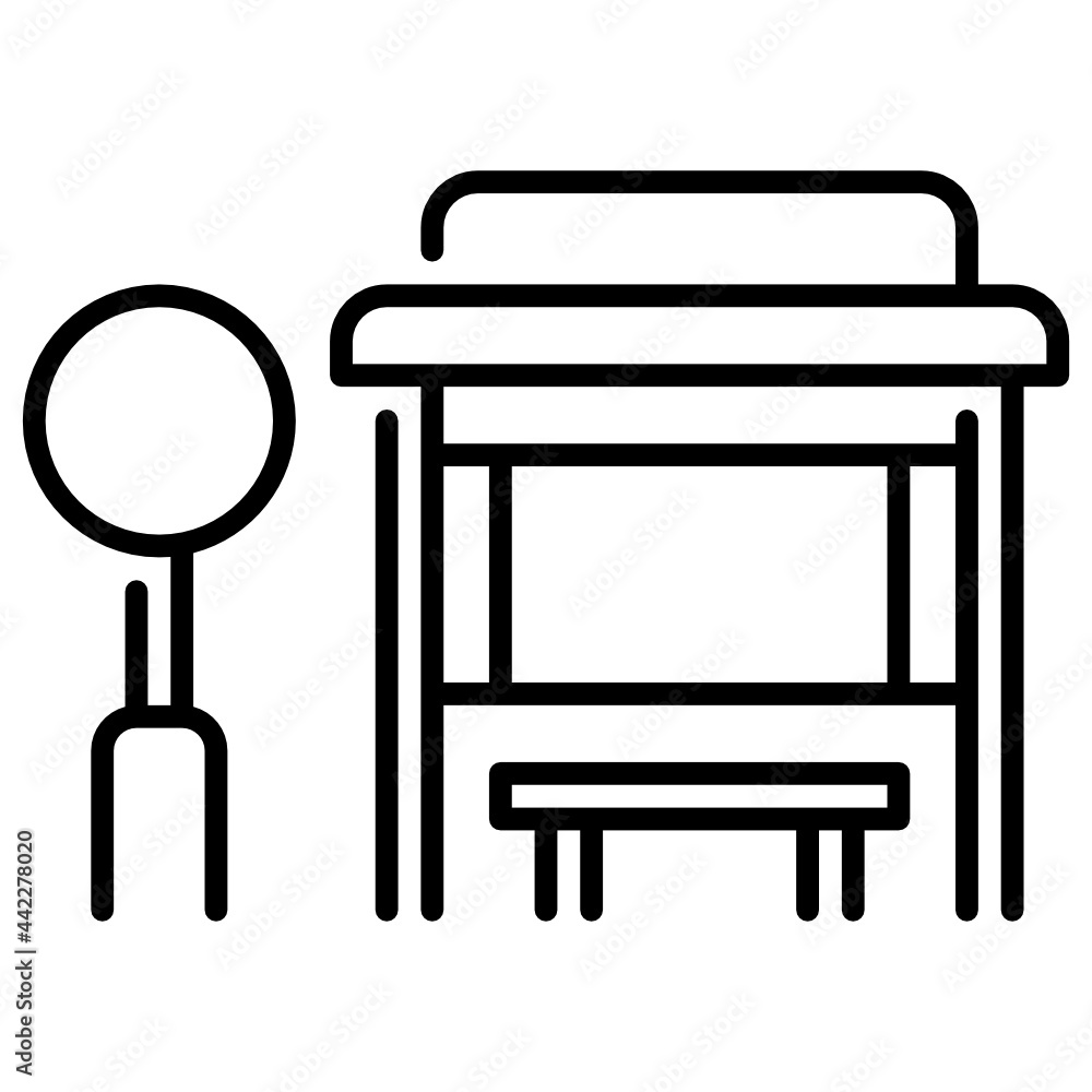 Bus stop icon Bus stop icon