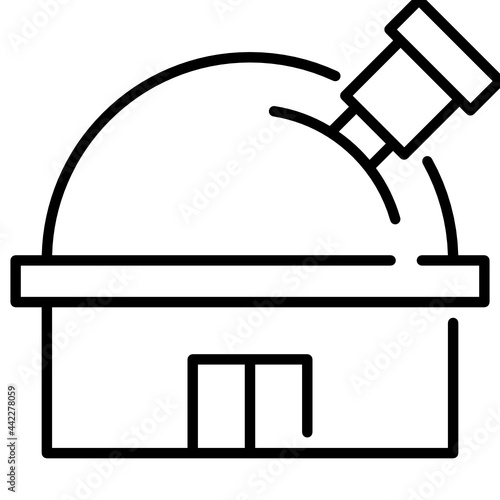 Astronomical observatory icon