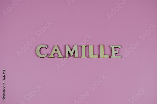 text "camille". female name camille