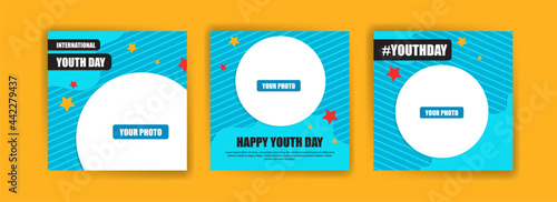 International Youth Day. vector social media for international youth day. Campaign on the importance of youth to the world.