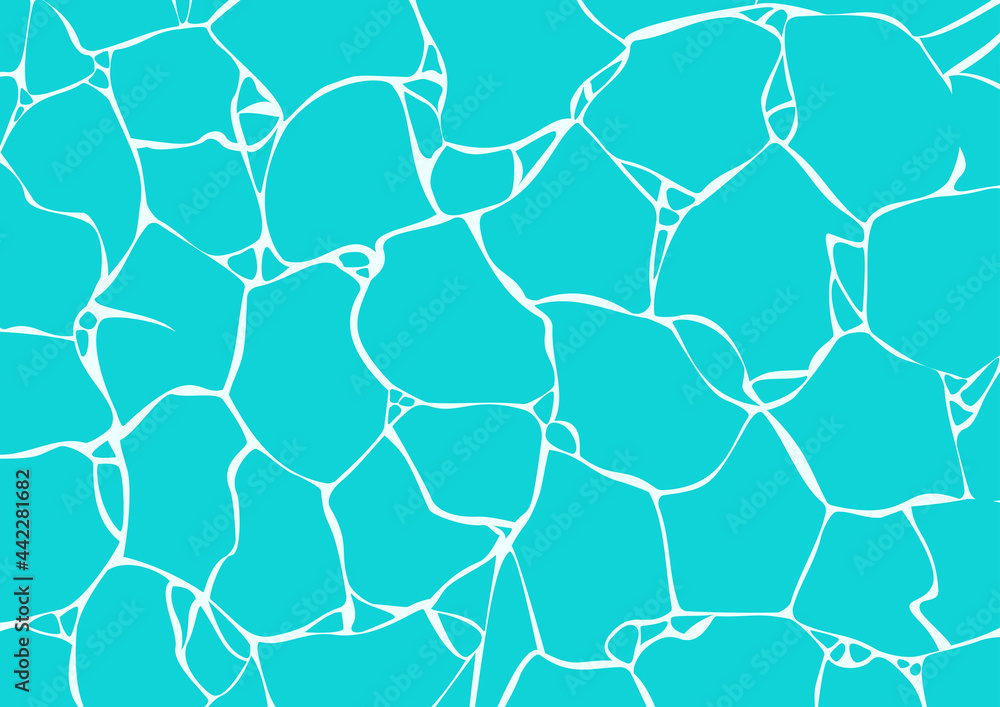 プールの水面の光の揺らぎ模様