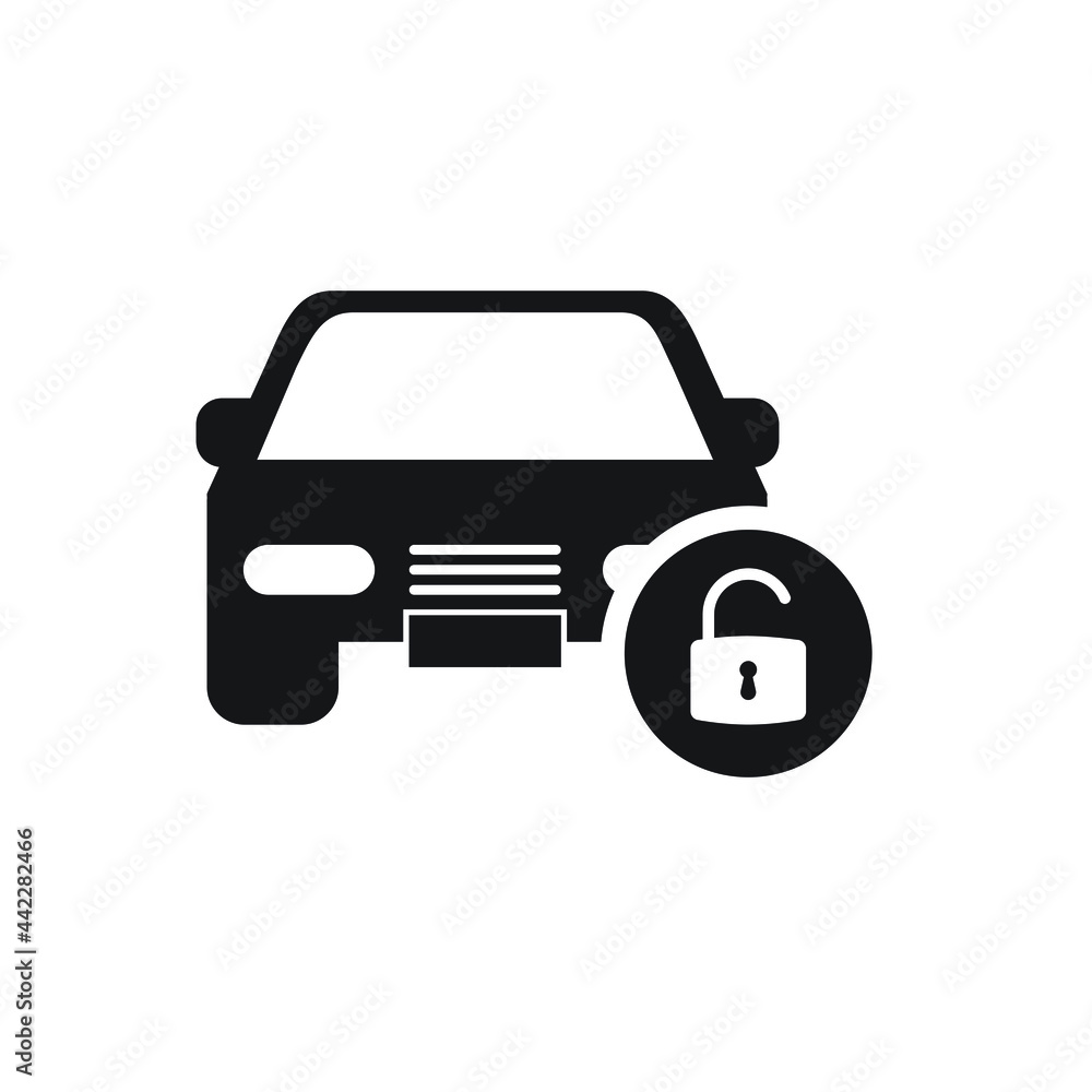 Car security icon design. vector illustration Car security icon design. vector illustration