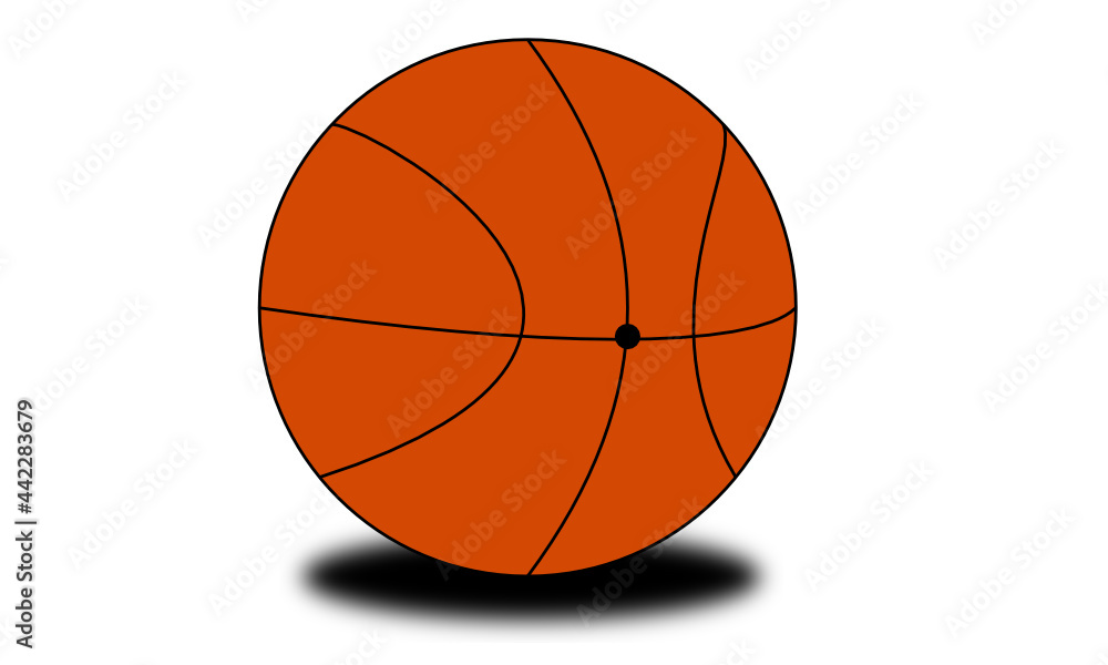 Obraz premium Off-Centered Basketball