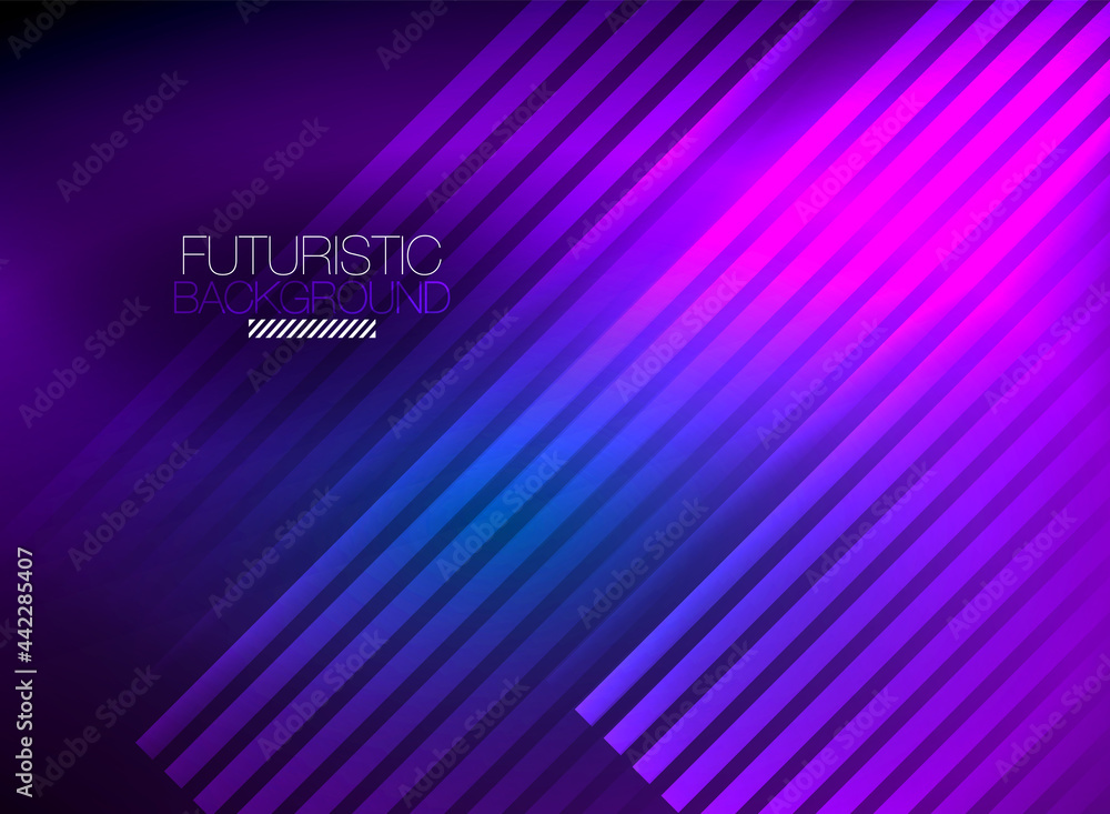 Bright neon color techno abstract background, shiny glowing neon lines in the dark background Bright neon color techno abstract background, shiny glowing neon lines in the dark background