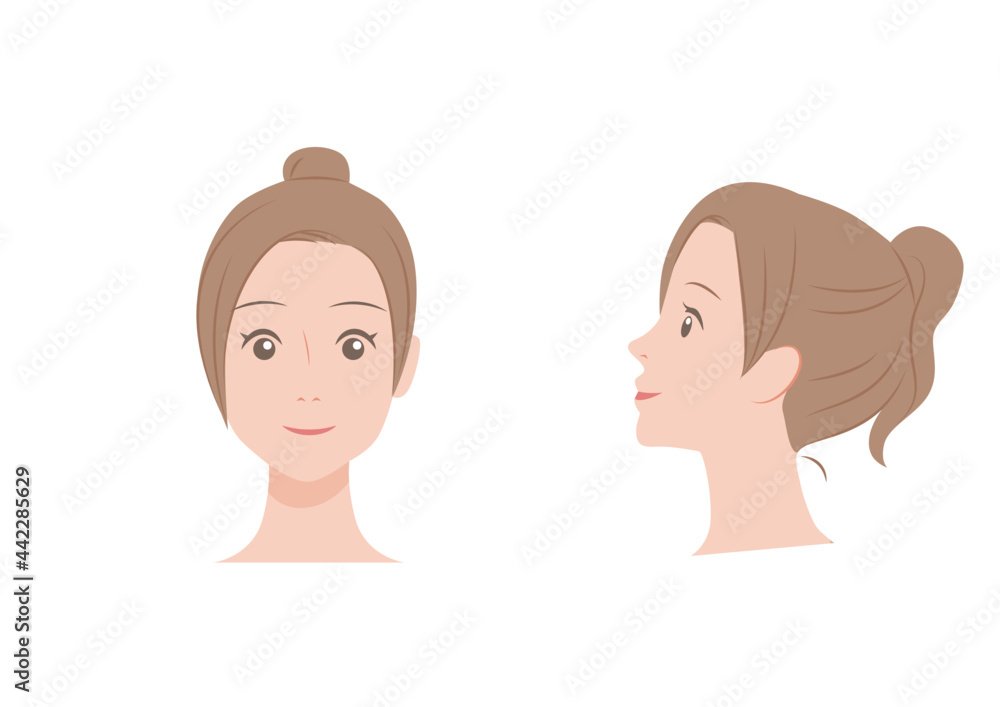 女性の顔の脱毛箇所のイラスト Stock Vector Adobe Stock 女性の顔の脱毛箇所のイラスト Stock Vector Adobe Stock