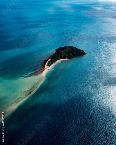 Dolphin Shaped Island among the Whitsundays in Queensland, Australia