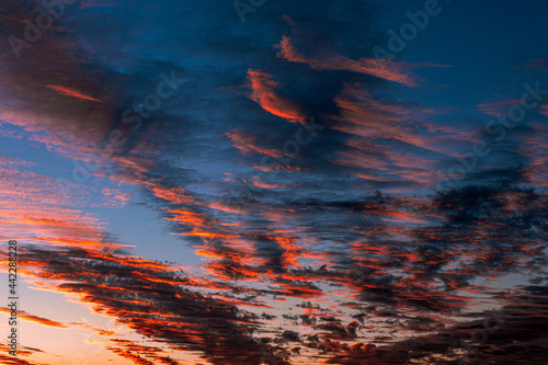 Fire cloud sunset  © Patrick