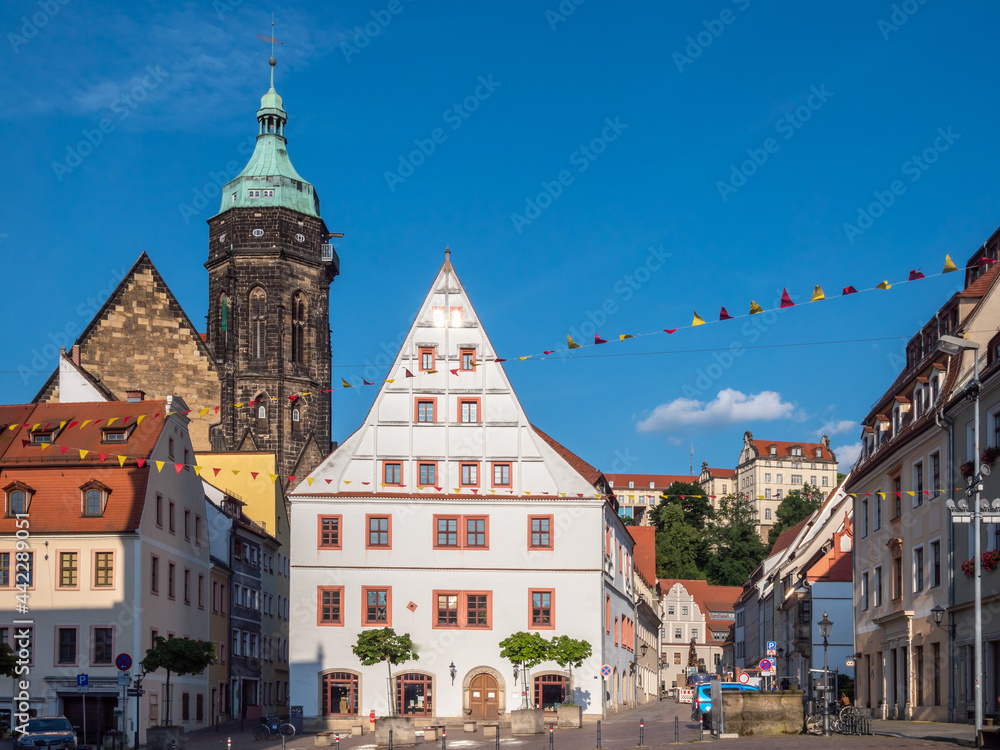 Naklejka premium Altstadt von Pirna in der Sächsischen Schweiz