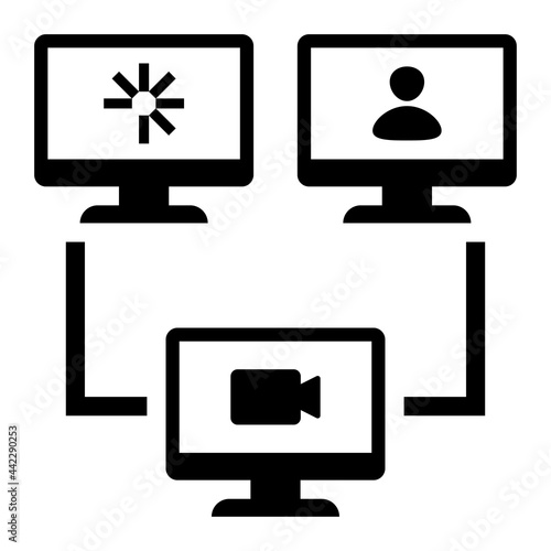 Video Conference is a pack of simple editable icons thematics of Video Conference. Combine different elements to create eye-catching compositions that help you tell a better story for your lan