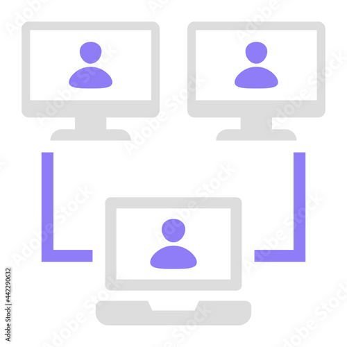 Video Conference is a pack of simple editable icons thematics of Video Conference. Combine different elements to create eye-catching compositions that help you tell a better story for your lan