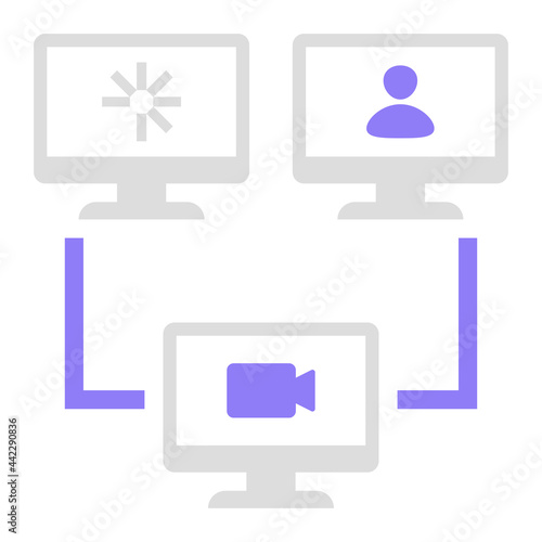 Video Conference is a pack of simple editable icons thematics of Video Conference. Combine different elements to create eye-catching compositions that help you tell a better story for your lan