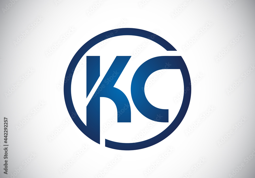 Initial KC Letter Logo With Creative Modern Business Typography Vector Template. Creative Abstract Monogram Letter K C Initial KC Letter Logo With Creative Modern Business Typography Vector Template. Creative Abstract Monogram Letter K C