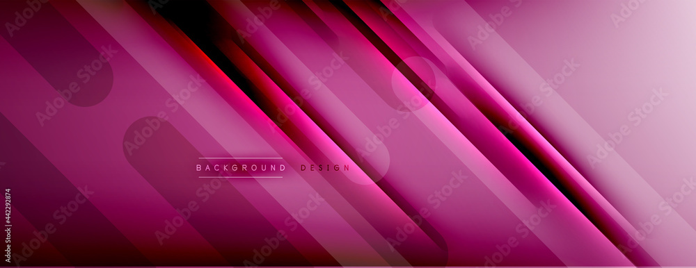 Abstract background - lines composition created with lights and shadows. Technology or business digital template. Trendy simple fluid color gradient abstract background with dynamic Abstract background - lines composition created with lights and shadows. Technology or business digital template. Trendy simple fluid color gradient abstract background with dynamic