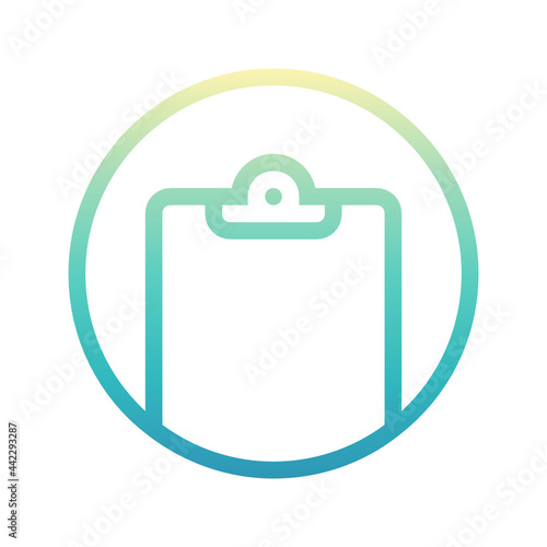 Clipboard , Work Office gradient icon.