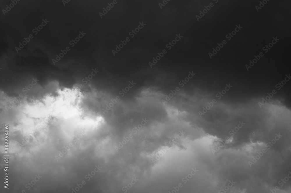 Black clouds herald the change of weather worse, rainy and stormy Black clouds herald the change of weather worse, rainy and stormy