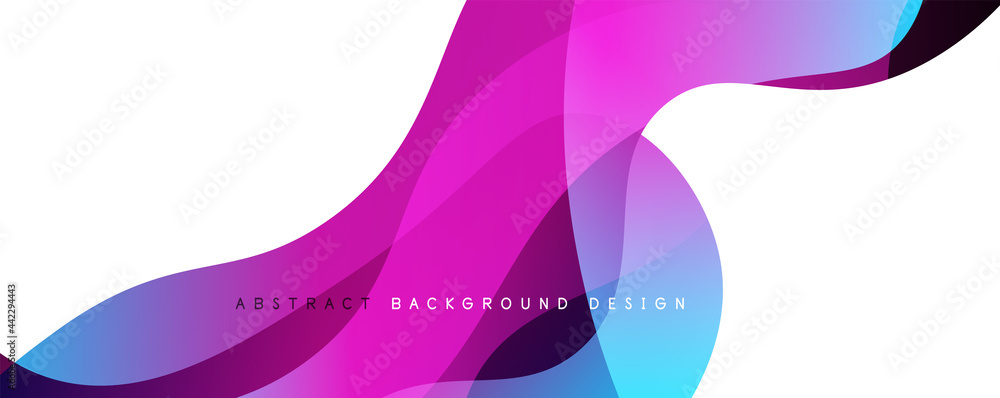 Trendy simple fluid color gradient abstract background with dynamic wave line effect. Vector Illustration For Wallpaper, Banner, Background, Card, Book Illustration, landing page Trendy simple fluid color gradient abstract background with dynamic wave line effect. Vector Illustration For Wallpaper, Banner, Background, Card, Book Illustration, landing page