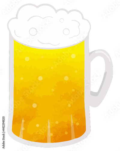 Illustration of a cute beer mug