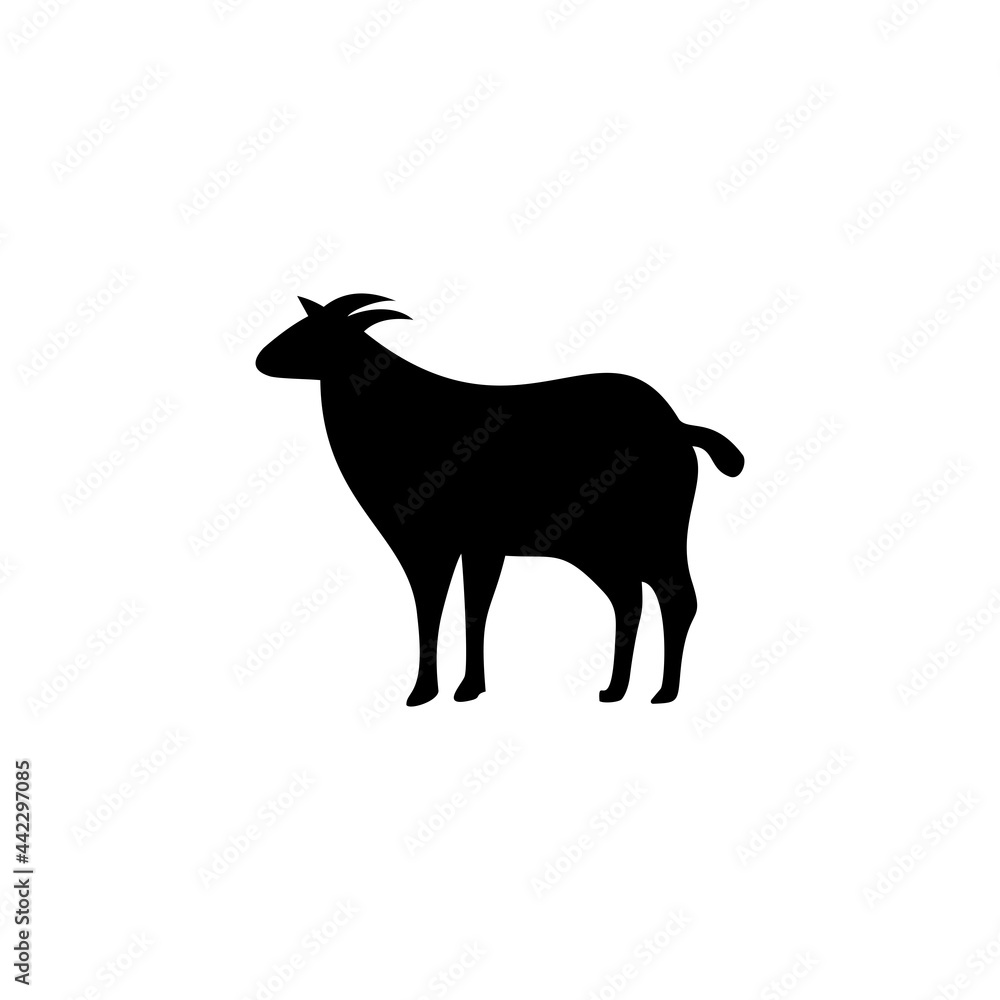 goat icon vector sign symbol