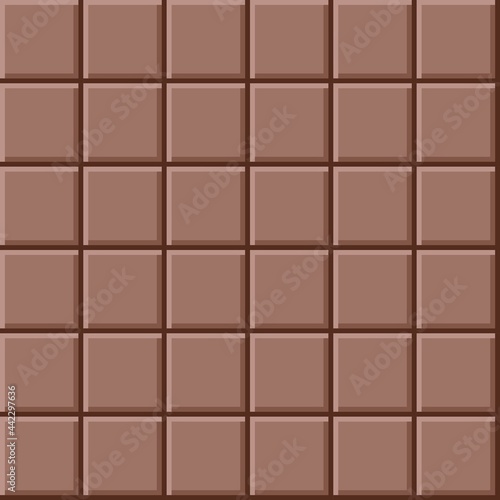 Abstract background seamless pattern. Tiles background. Brown tile's vector texture. Chocolate background.