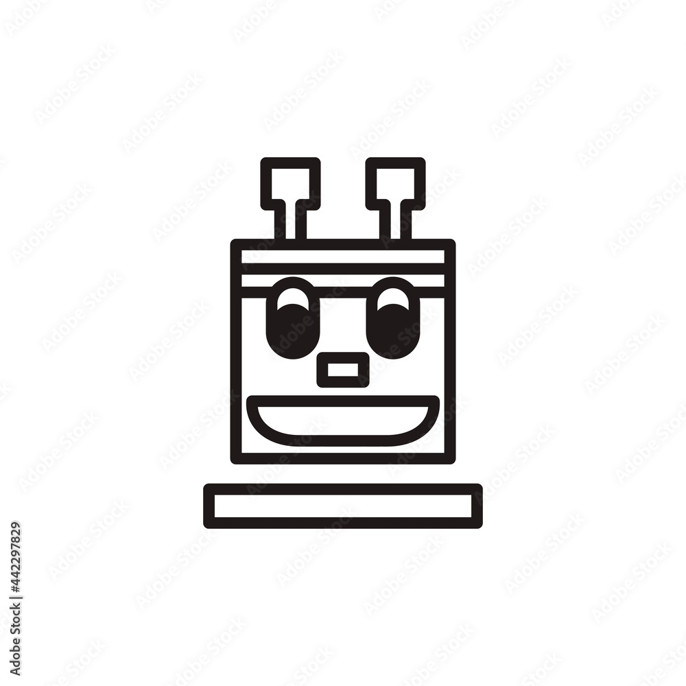 Fototapeta premium robotic icon vector art