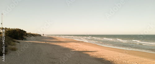 panorama landscape of a beach in Rota, Cádiz, Spain photo